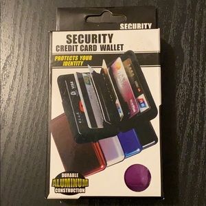 Purple Security Credit Card Wallet